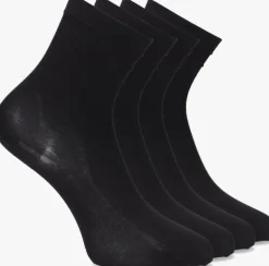 zwarte marcmarcs sokken cotton ultra fine 2-pack