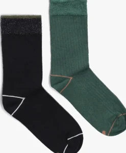 zwarte marcmarcs sokken denise 2-pack