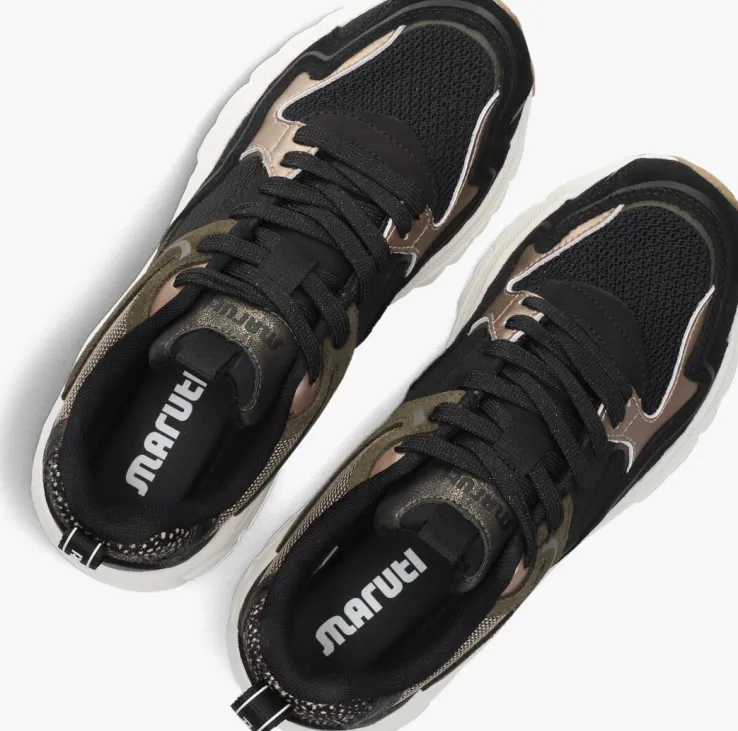 zwarte maruti lage sneakers novi