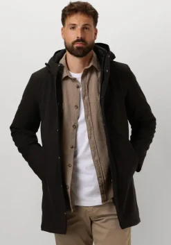 zwarte matinique gewatteerde jas deston