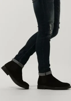 zwarte mazzeltov chelsea boots hudson m