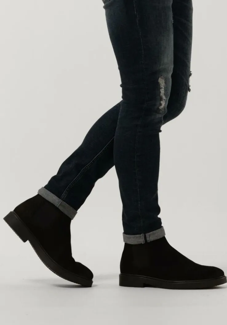 zwarte mazzeltov chelsea boots hudson m