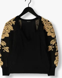 zwarte mes demoiselles truien/vesten aveline