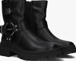 zwarte mexx biker boots parvati mo