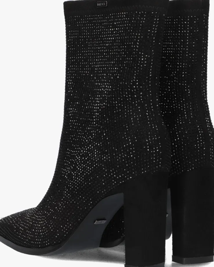 zwarte mexx enkellaarsjes mandy