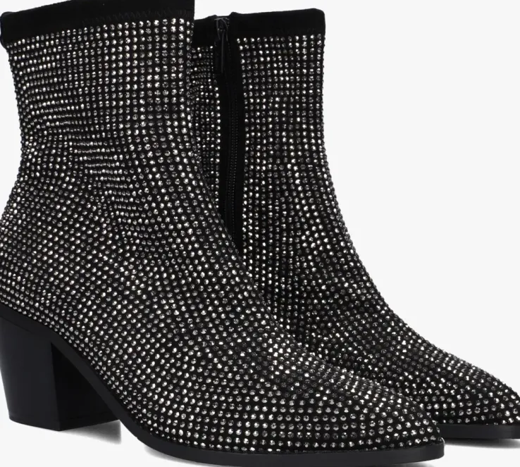 zwarte mexx enkellaarsjes peach mara