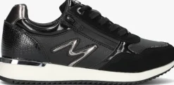 zwarte mexx lage sneakers parfait kitsch