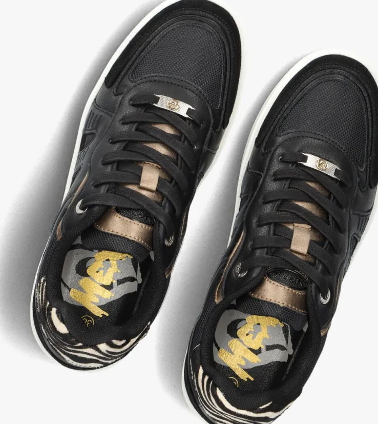 zwarte mexx lage sneakers persia olli