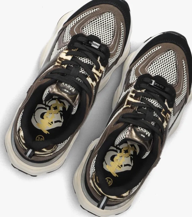 zwarte mexx lage sneakers norah komo