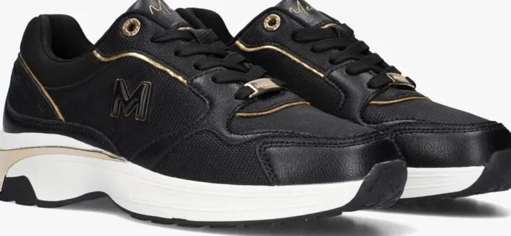 zwarte mexx lage sneakers paulita love