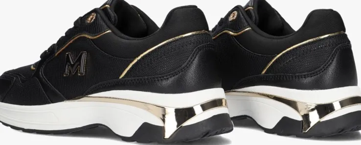 zwarte mexx lage sneakers paulita love