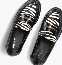 zwarte mexx loafers pearl mae
