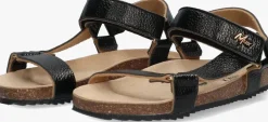 zwarte mexx platte sandalen anke anna