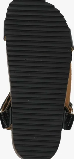 zwarte mexx platte sandalen anke anna