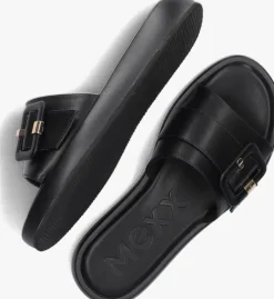 zwarte mexx slippers liv