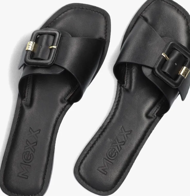 zwarte mexx slippers lolli