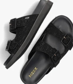 zwarte mexx slippers noraia