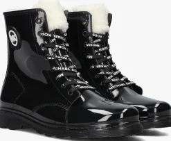 zwarte michael kors kids veterboots montiagne