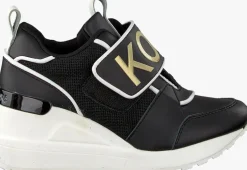 zwarte michael kors kids lage sneakers zia-neo debo