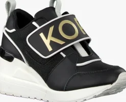 zwarte michael kors kids lage sneakers zia-neo debo