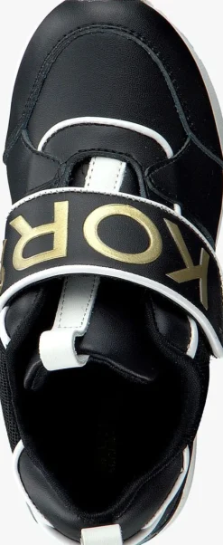 zwarte michael kors kids lage sneakers zia-neo debo