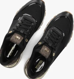 zwarte michael kors lage sneakers nova trainer