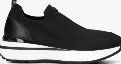 zwarte michael kors lage sneakers ari slip on