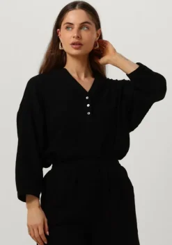 zwarte minus blouses hemma 3/4 sleeve blouse 1
