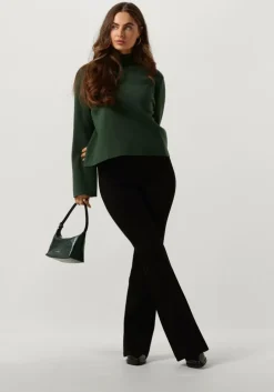 zwarte minus flared broek marcia high waisted flared pant