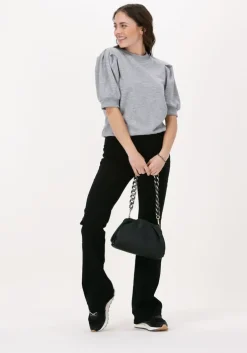 zwarte minus flared broek carma flared pants