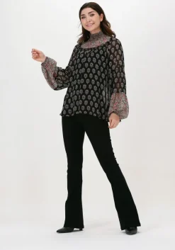 zwarte minus flared broek carma flared pants