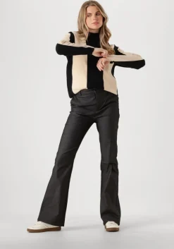 zwarte minus flared broek mscarma flared denim jeans