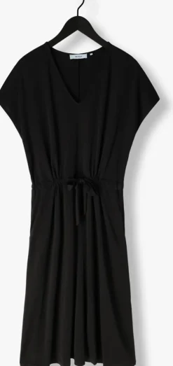 zwarte minus midi jurk trina midi modal dress