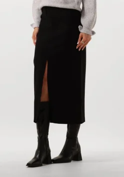 zwarte minus midirok marcia midi skirt