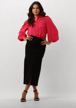 zwarte minus midirok marcia midi skirt