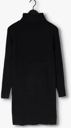 zwarte minus mini jurk ava knit turtleneck dress