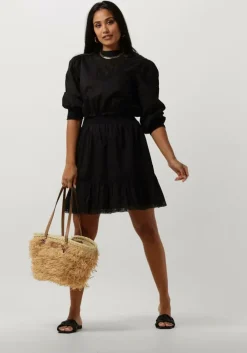 zwarte minus mini jurk catja short dress