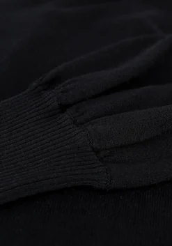 zwarte minus mini jurk mersin highneck knit dress