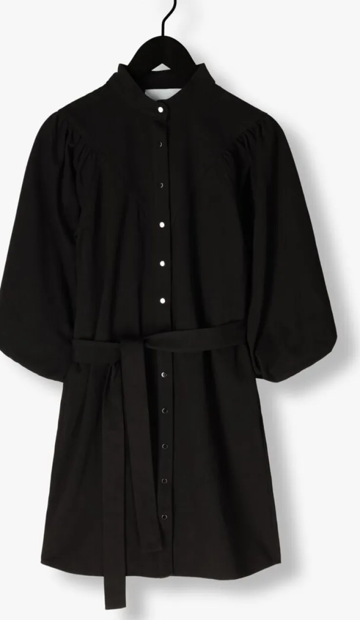 zwarte minus mini jurk sigga short dress