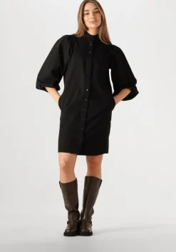 zwarte minus mini jurk sigga short dress