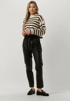 zwarte minus pantalon jayda pu pant