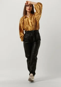 zwarte minus pantalon jayda pu pant