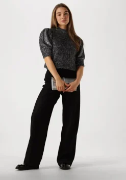 zwarte minus pantalon mslivina straight leg pant