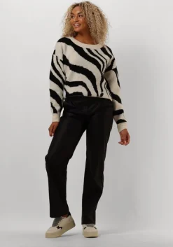 zwarte minus pantalon tasja mid waist pu pant