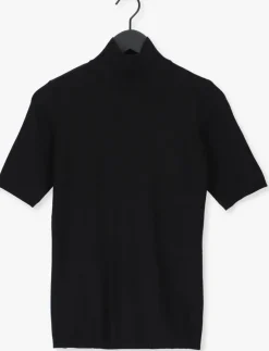 zwarte minus top lima roll neck knit