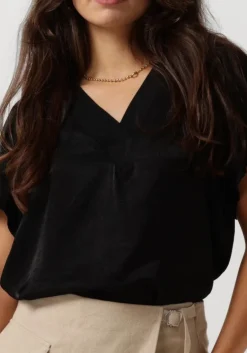 zwarte minus top lirene v-neck blouse