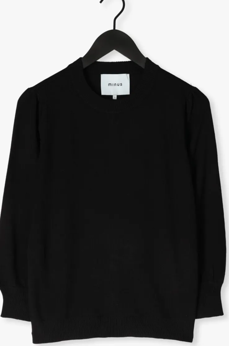 zwarte minus top mersin knit tee