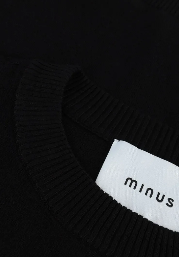 zwarte minus top mersin knit tee