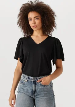 zwarte minus top rianne v-neck t-shirt