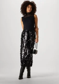 zwarte minus top vanessa high neck